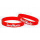 Rubber wrist band Send Nudes brățară silicon (Roșie) | race-shop.ro