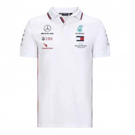 Tricouri Tricou Mercedes Benz AMG Men Team Polo, alb | race-shop.ro