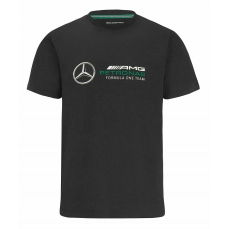 Tricouri Tricou Mercedes Benz AMG Petronas F1, negru cu logo mare | race-shop.ro