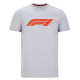 Tricouri Tricou Formula 1 cu logo mare, gri | race-shop.ro