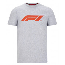 Tricou Formula 1 cu logo mare, gri