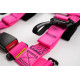 Centuri de siguranță și accesorii Centuri de siguranță în 4 puncte RACES Tuning series, 2" (50mm), roz | race-shop.ro
