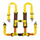 Centuri de siguranță și accesorii Centuri de siguranță în 4 puncte RACES Tuning series, 2" (50mm), galben | race-shop.ro