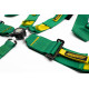 Centuri de siguranță și accesorii Centuri de siguranță în 5 puncte RACES Motorsport series, 3" (76mm), verde | race-shop.ro