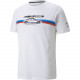 Tricouri Tricou bărbați Puma BMW M Motorsport CAR GRAPHIC, alb | race-shop.ro