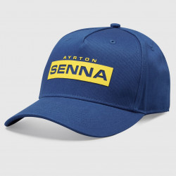 Ayrton Senna logo cap (blue)