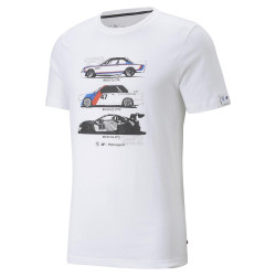 Tricou BMW Motorsport Graphic M, alb