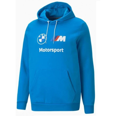 Geci și hanorace Hanorac cu glugă Puma BMW Motorsport MMS Essentials, albastru | race-shop.ro