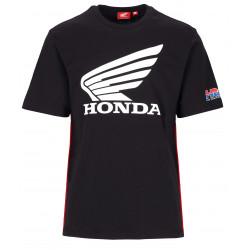 Tricou HRC Honda Wing, negru