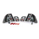 Iluminare auto RACES stopuri (Facelift) pentru BMW 3ER E46 Sedan 98-01, roșu-transparent | race-shop.ro