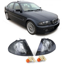 Lumini de direcție crystal negre pentru BMW 3ER E46 Sedan Touring 98-01