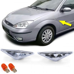 Lumini indicatoare laterale crom pereche pentru FORD Focus 98-04 + Mondeo din 00