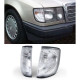 Iluminare auto RACES semnalizatoare față pentru Mercedes E-Class W124 C124 S124 85-95, alb | race-shop.ro