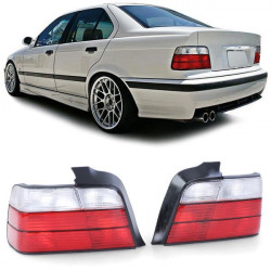 Stopuri roșu-alb pentru BMW 3 series E36 sedan 90-98