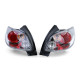 Iluminare auto RACES stopuri pentru Peugeot 206 hatchback 3D/5D 98-09, transparent, crom, V2 | race-shop.ro