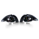 Iluminare auto RACES stopuri pentru Peugeot 206 hatchback 3D/5D 98-09, transparent, crom, V2 | race-shop.ro