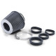 Filtre aer universale Filtru de aer sport universal argintiu pentru conexiune de 60-70mm | race-shop.ro