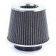 Filtre aer universale Filtru de aer sport universal argintiu pentru conexiune de 60-70mm | race-shop.ro