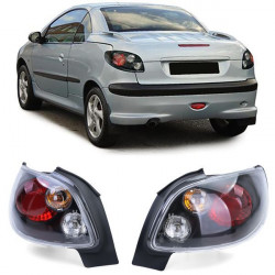 RACES stopuri pentru Peugeot 206 CC Coupe Cabrio 00-08, transparent, negru