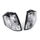 Iluminare auto RACES semnalizatoare față pentru Mercedes W202 C class 93-00, transparent, alb | race-shop.ro