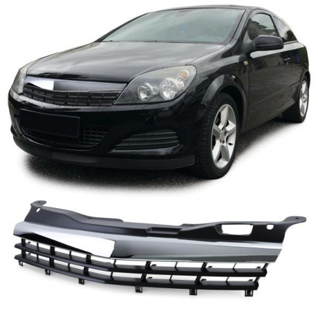 Body kit și tuning vizual RACES grilă (Sport) pentru Opel Astra H GTC TwinTop 05-10, crom | race-shop.ro