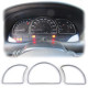Body kit și tuning vizual Inele de vitezometru inelele cadrului instrumentului de bord 3 piese crom pentru Opel Astra F 91-97 | race-shop.ro