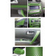 Abtibild, folie si bandaje Film de carbon 3D autoadeziv 30cm *1.27 metri verde | race-shop.ro