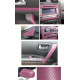 Abtibild, folie si bandaje Film de carbon 3D autoadeziv 30cm *1.27 m roz | race-shop.ro