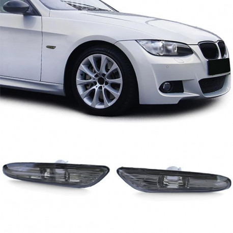 Iluminare auto Lumini indicatoare laterale negre pentru BMW E81 E82 E87 E88 E90 E91 E92 E93 X1 E84 | race-shop.ro