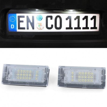 Iluminare auto RACES lămpi LED număr înmatriculare pentru BMW E46 Limou Touring 98-03, alb | race-shop.ro