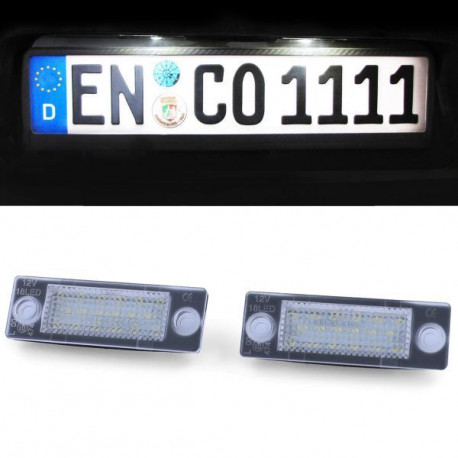 Iluminare auto Lămpi LED număr inmatriculare 6000K pentru VW Caddy 3 Jetta 3 Golf 5 Plus 04-08 | race-shop.ro