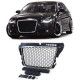 Body kit și tuning vizual Grilă radiator fără emblemă negru-mat crom pentru Audi A3 8P 08-13 | race-shop.ro