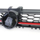 Body kit și tuning vizual Grilă radiator negru-lucios cu bandă roșie pentru VW Golf 7 12-16 | race-shop.ro